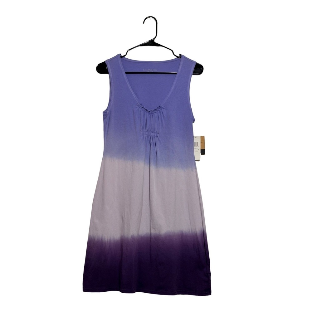 Calvin Klein Boho Lilac Mini Dress Ombre Soft Comfy Sleeveless Women's Small NWT